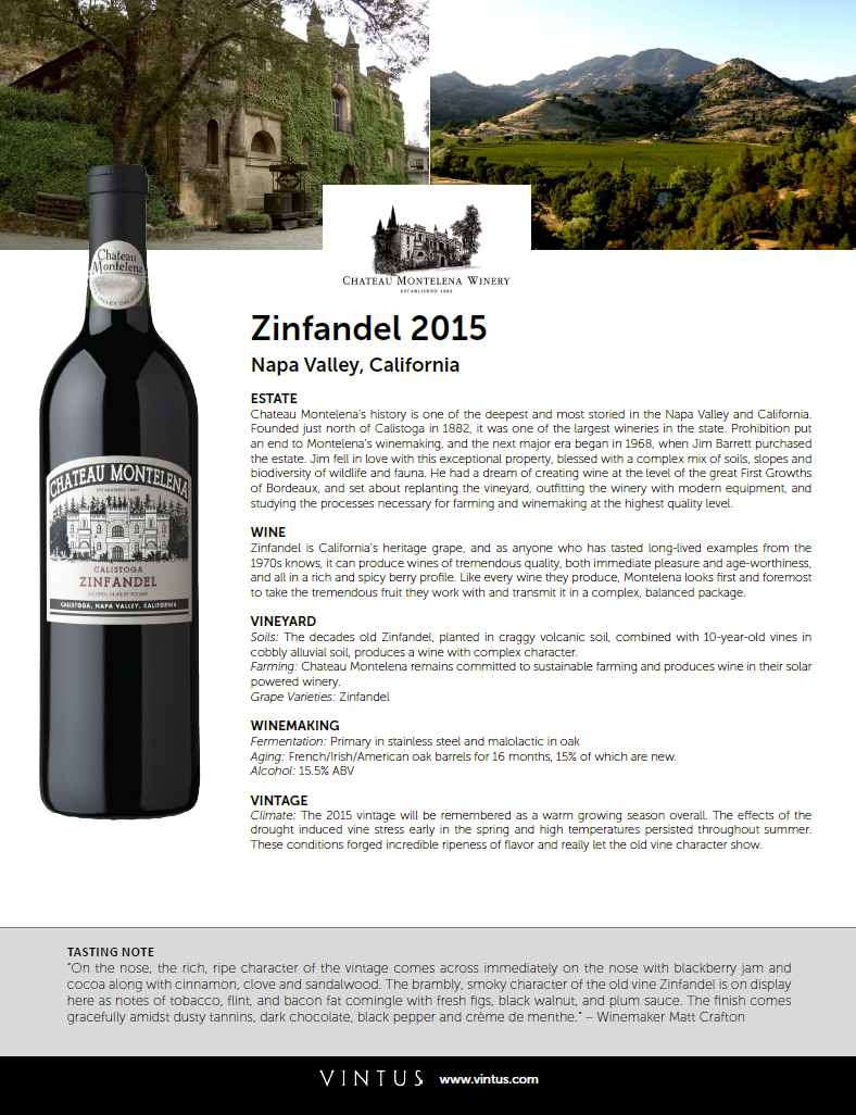 Chateau Montelena Vintus