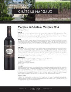 du Margaux Château 2014 Margaux