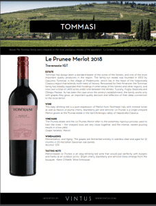 Tommasi Le Prunee Merlot 2018 — Big Nose Full Body